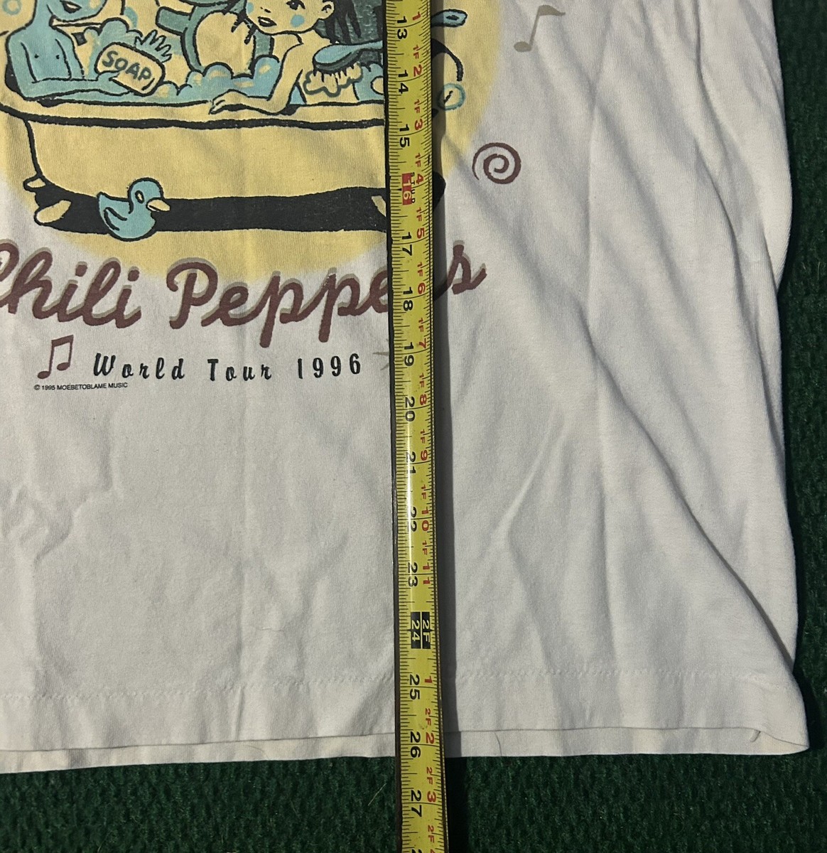 VTG! 1995 Red Hot Chili Peppers One Hot Minute World Tour T Shirt