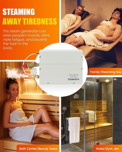 3KW Dampfgenerator Innerhalb von 3m³ Gewerbe für Sauna mit 35-55℃ Automatik 220V - Bild 18 von 23