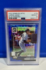 2022 Donruss Optic Aaron Judge #156 Blue Pandora Prizm 46/99 | HR RECORD SERIAL!
