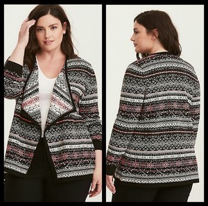 fair isle cardigan plus size