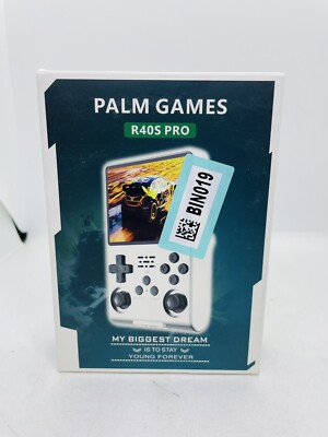 #ad Palm Games R40S Pro Mini Handheld Game Console Linux OS 3.5 Inch IPS Screen $44.00