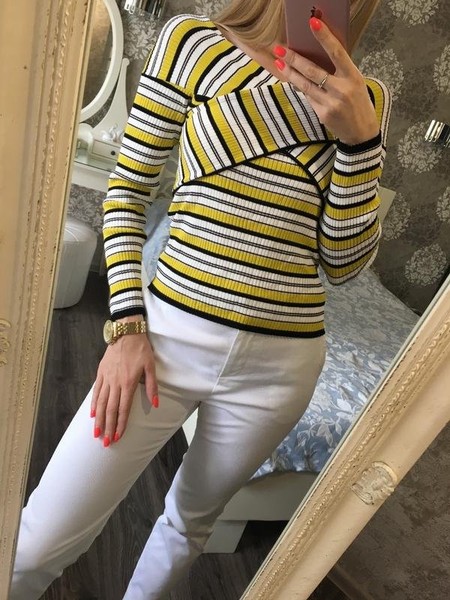 Women Patrizia Pepe Sweater Yellow 34 / XS / 42