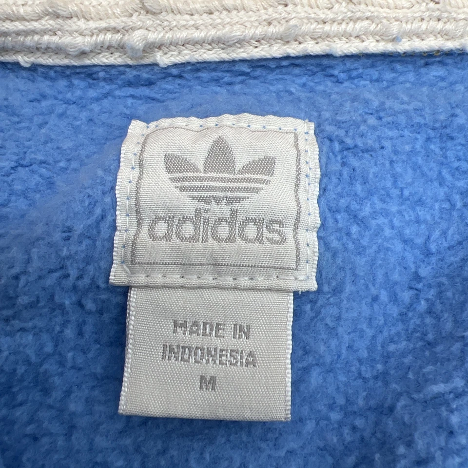 Adidas Originals Denver Nuggets Vtg Hoodie Mens Med Powder Blue Gold Fast Ship!! - Image 3 of 4