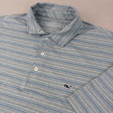Vineyard Vines Performance Large Mens Polo Shirt Stretch 23x31 Golf