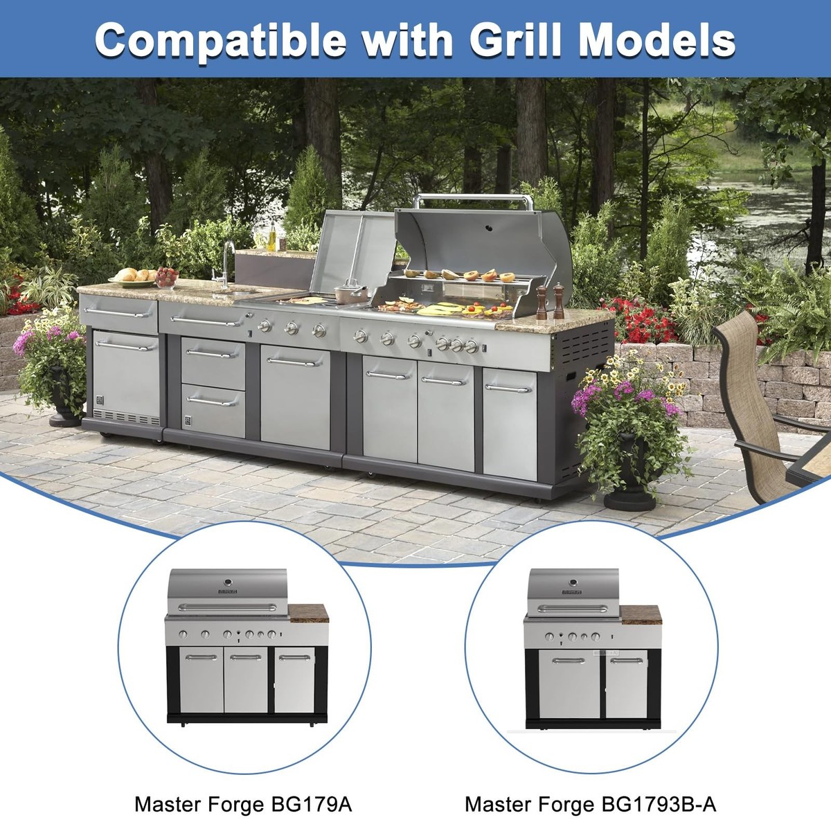 Grill Replacement Parts for Master Forge BG179A, Replacement for