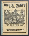 Antique 1907 Uncle Sam’s Almanac,Philadelphia, PA, Zodiac, Army /Navy Enlistment — photo 1