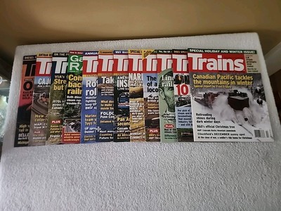 TRAINS MAGAZINE  2008-2014 ( 12 Magazines)