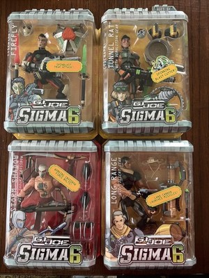 2005 GI Joe Sigma 6 Lot of 4 Firefly Tunnel Rat Storm Shadow Long Range