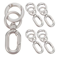 5 Sets SchlüSselring-Clip-Haken Metall Karabinerhaken SchlüSselanhäNger
