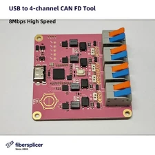 HSCanT 8Mbps High Speed USB to 4CH CAN FD Tool HPM5321 for SLCAN and GS USB