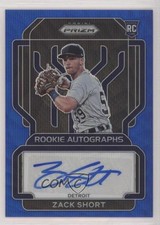 2022 Panini Prizm Rookie Auto Blue Wave Prizm 32/50 Zack Short #RA-ZS Auto 1u6