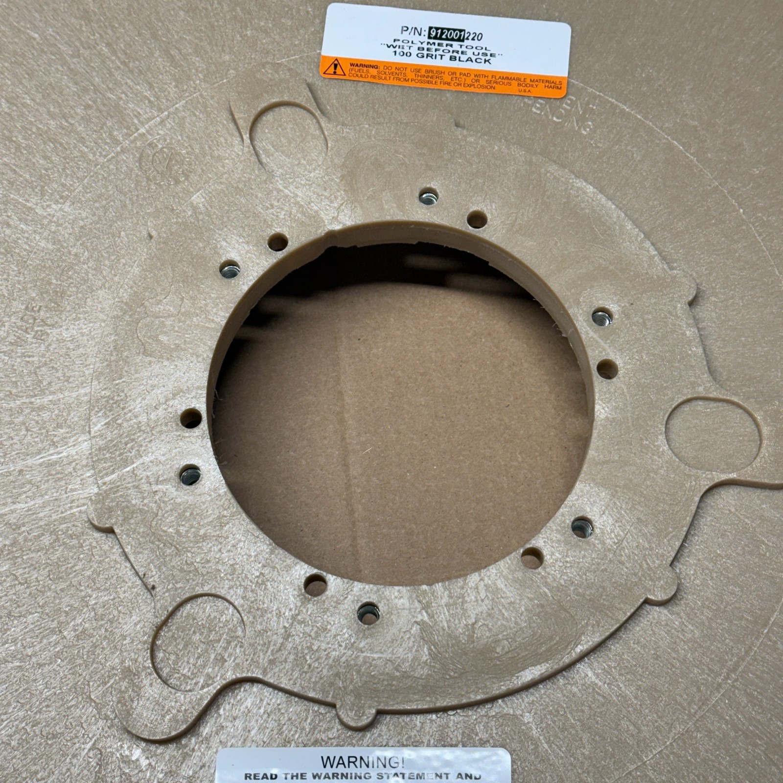 NOS DIAMABRUSH 912001220 Polymer Polishing Abrasive Pad 100 Grit 20" Diameter