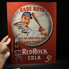 16" Vintage Style Babe Ruth Baseball Red Rock Cola Advertising Sign — photo 8