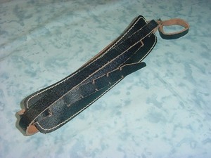 1950's Harmony / Silvertone Vintage Padded Leather Guitar Strap / Excl Condition