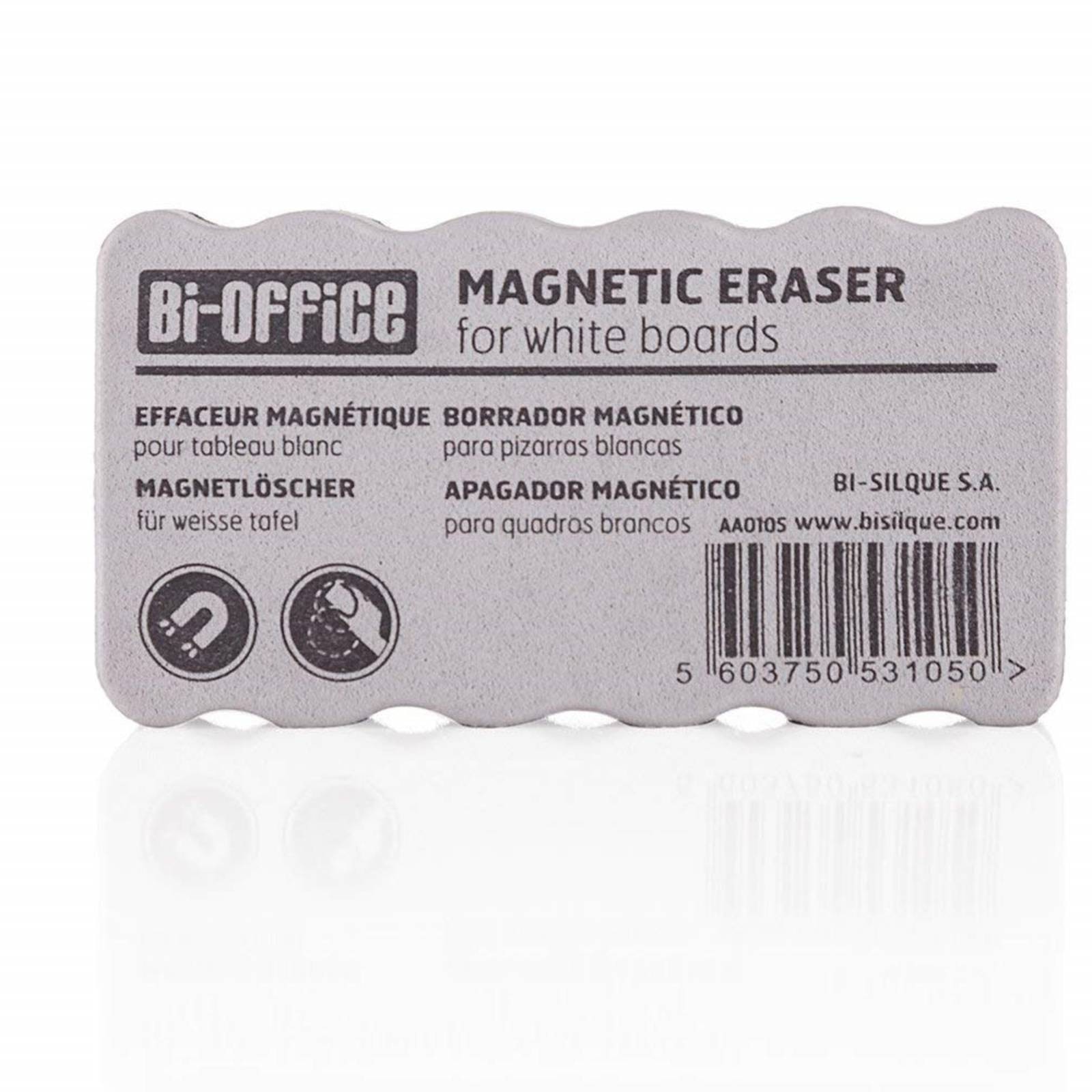 Bi-Office White Lightweight Magnetic Eraser - Image 2