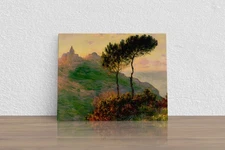 Claude Monet "The Church at Varengeville, agai" Canvas Print Wall Art Home Decor