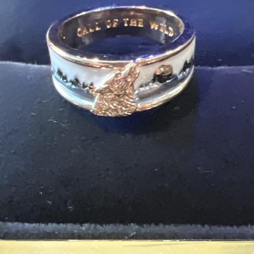 Mens Call Of The Wild Ring Size 7 Enamel - Picture 7 of 10