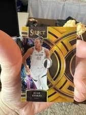 2024 Panin Select WNBA Basketball Premier Level  GOLD PRIZM Kiah Stokes 06/10 SP