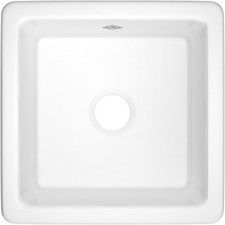 Shaws RC1818 Shaker 18-1/8" Undermount Single Basin Fireclay - White