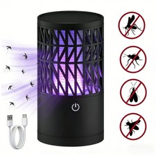 Electric Mosquito Killer Lamp Rechargeable Zapper Bug Fly Insect Trap UV Light