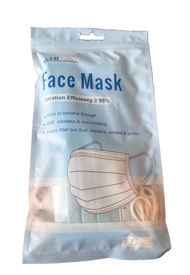 HiDow Face Masks   Pack of 10   New & Sealed   95% Filtration Efficiency   Soft