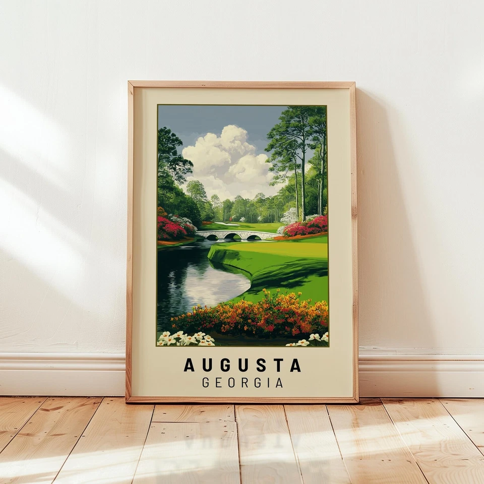 Limited Edition Golf Wall Art Print, Augusta Pebble Beach St Andrews Decor - Image 3 of 4