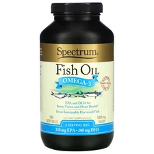 2 X Spectrum Essentials, Fish Oil, Omega-3, 1000 mg, 250 Softgels