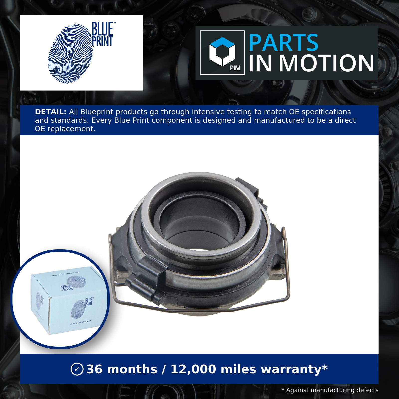 Clutch Release Bearing fits TOYOTA DYNA 2.5D 2001 on Blue Print 3123022100 New