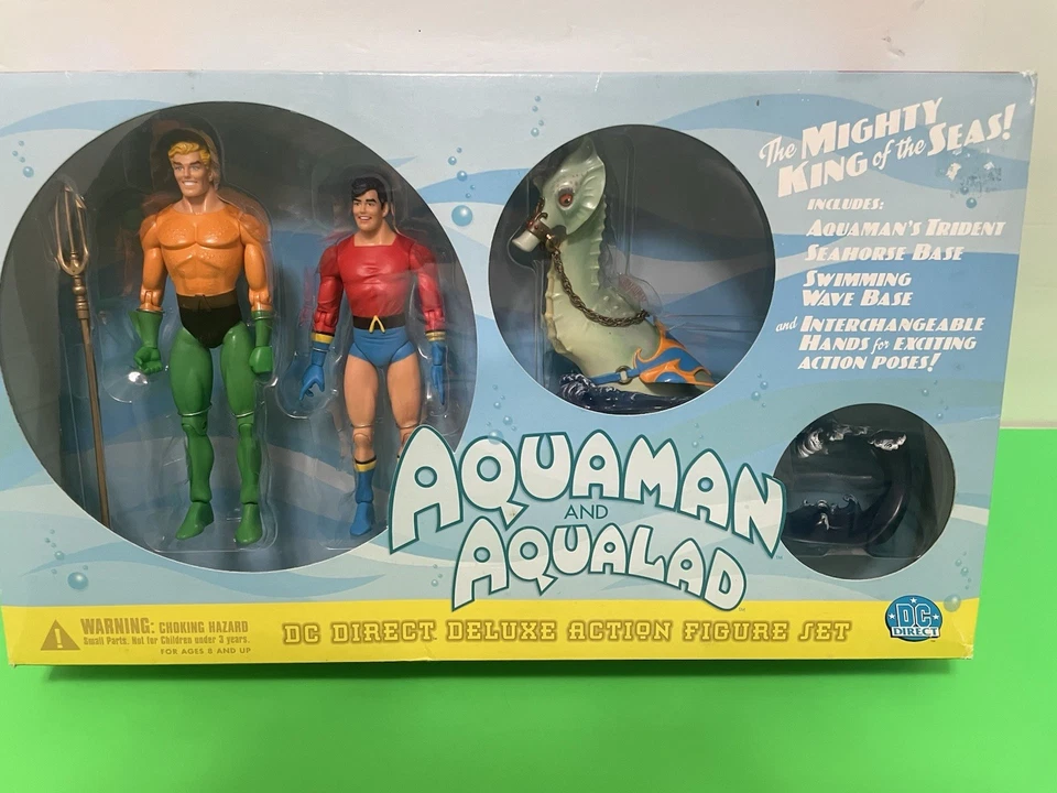 DC DIRECT SILVER AGE AQUAMAN AND AQUALAD STORM THE SEAHORSE NUEVO 2001. Foto 2 de 4
