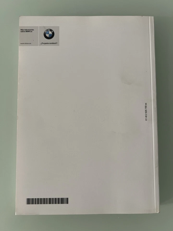 BMW Manual de Instrucciones OEM Ref. 01402926790 Español SERIE 3 F30 2012-2019 - Imagen 2 de 2
