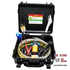 12V Fuel Transfer Pump Set, Moves Up to 85 Gallons Of Gas or Diesel 85Gal/hr