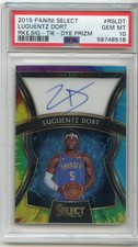2019 Select Luguentz Dort RC Signatures On Card Tie Dye PSA 10 OKC Thunder /25