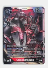 Chaosdramon EX3-013 SR Super Rare Draconic Roar Digimon NM