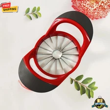 Large 16-Blade Stainless Steel Apple Slicer and Corer Kitchen Fruit Cutter