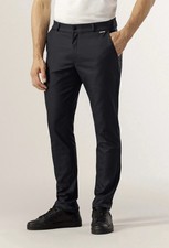 Elegant Black Men s Dress Pants Plaid Plain Casual Trousers 84 Polyester