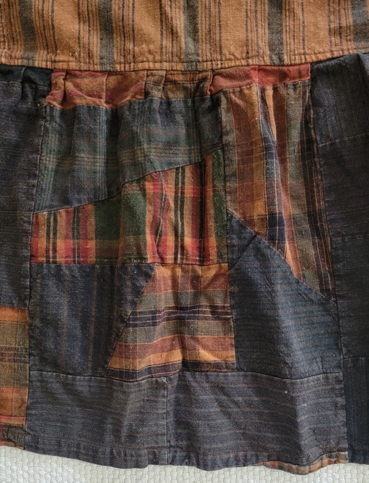 Handmade Patchwork Button Tunic Blouse Lagenlook … - image 6