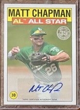 Matt Chapman autographed 2021 Topps 1986 All Star  #86AS-MC
