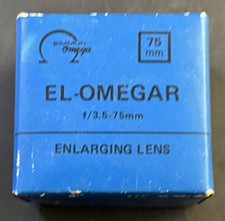 Omega El-Omegar L455-110 50mm Enlarging Lens Aperture Range f/3.5 Vd3