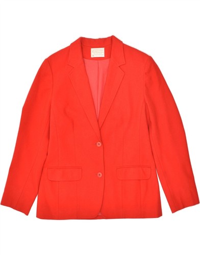 Manteau Oversize Rouge En Laine Vierge Pendleton - Taille 12 US - Neuf Sans étiquettes