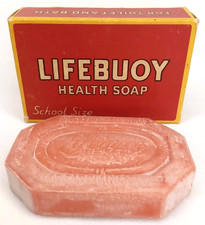 Antique 1920s Lifebuoy Health Soap School Size With Original Box Made In USA