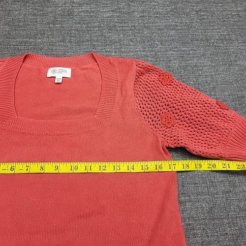 Candace Cameron Bure Pullover mit eckigem Ausschnitt und Ärmeldetail XX-Small Size Blush - Bild 2 von 11