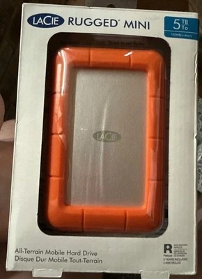 LaCie Rugged Mini 5TB External Hard Drive Portable HDD   USB 3.0 