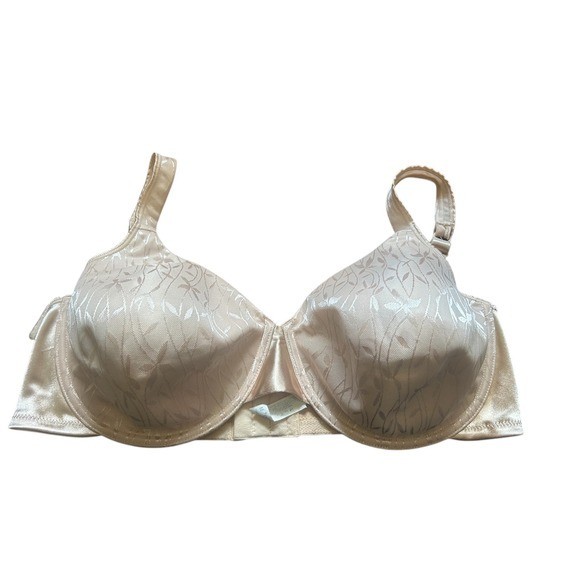 Playtex Seashell Full Coverage Bra 44D Beige Jacq… - image 1