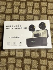 Wireless Lavalier Microphone for iPhone/Android, Lapel Mics with Lightning/USB-C