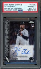 Sean Burke #RA-SBU 2025 Topps Chrome Rookie Autographs  PSA 10 PSA/DNA AUTO 10