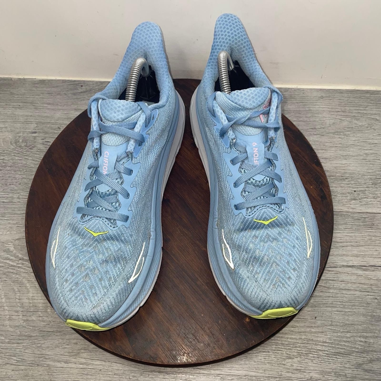 Hoka One One Clifton 9 Womens 10 Shoes Blue Sneaker 1127896 DNK Running Walking thumbnail 6