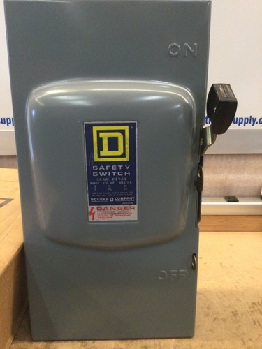 Interruttore di sicurezza fusibile Square D D223N/D-223N 100 Amp 2 poli 120/240V - Foto 3 di 12