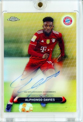 2021-22 Topps Bayern Munchen Chrome Set ALPHONSO DAVIES GOLD AUTO
