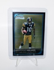 2005 Bowman Chrome SANTONIO HOLMES Rookie Card #227 Pittsburgh Steelers. rookie card picture