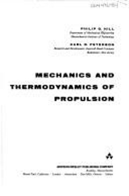 #ad Mechanics and Thermodynamics of Propulsion Carl R. Hill Philip $16.96